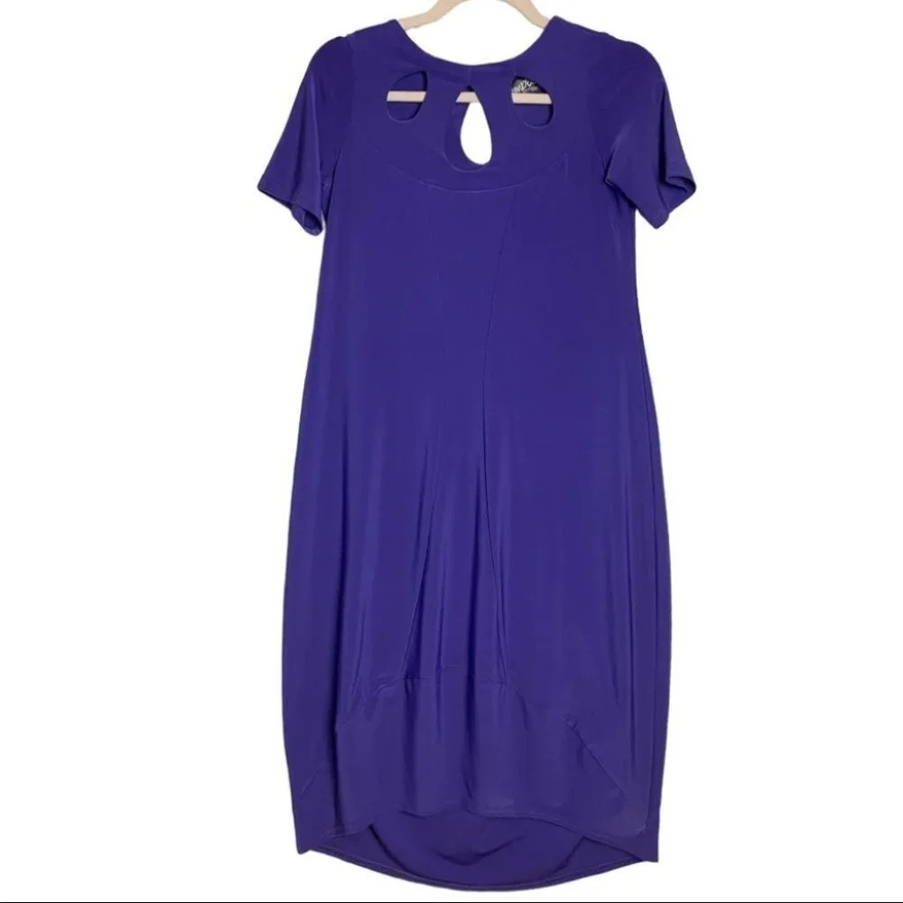 Sympli Canada Women’s Purple Casual Professional Dress Size 2  Comfort Stretch
